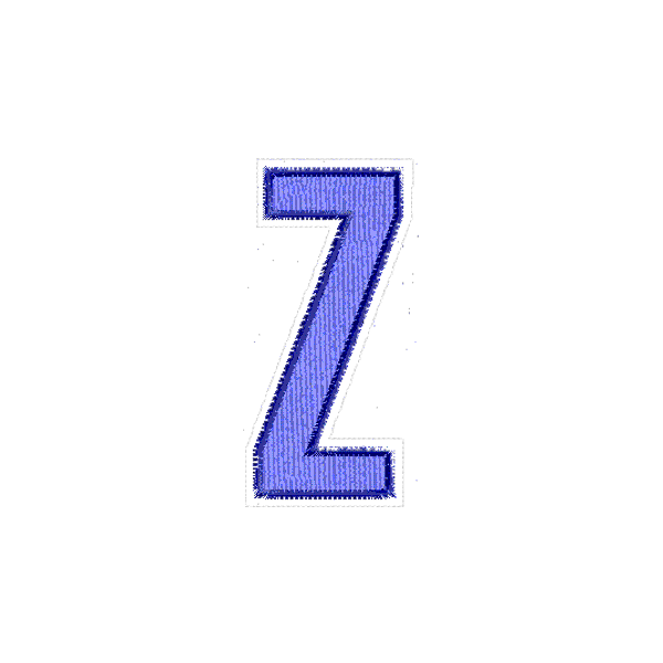 Iniziale ricamata "Z"