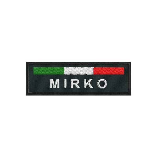 Etichetta (Mirko) personalizzata Cod.20100521