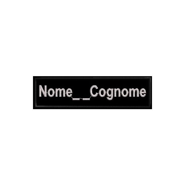 - Etichetta  Ricamata personalizzabile  Nome  _ _  Cognome -