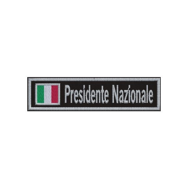 Cod_1602 Patch ricamato INCARICO PRESIDENTE NAZIONALE
