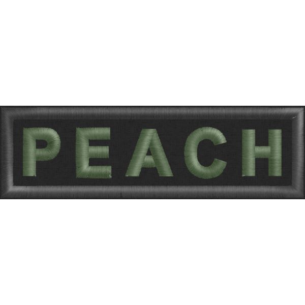 Patch  ESEMPIO Nome di Battaglia Da petto Cod. PEACH