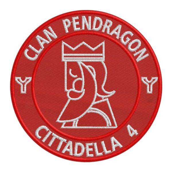 Patch ricamato CLAN PENDRAGON Cittadella 4 Cod.pendragon