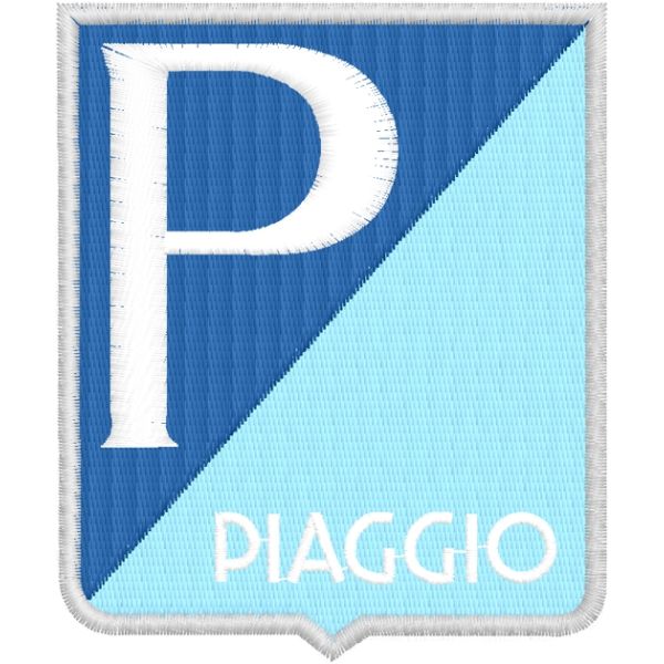 Patch ricamato logo SCUDETTO PIAGGIO CM.8 X 6,5