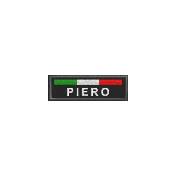 Etichetta (PIERO) personalizzata da cm. 7