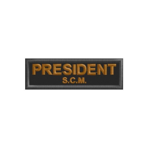 Patch  ESEMPIO Nome di Battaglia Da petto Cod. PRESIDENT s.c.m.
