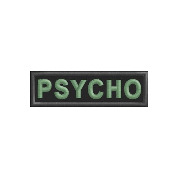 Patch  ESEMPIO Nome di Battaglia Da petto Cod. PSYCHO
