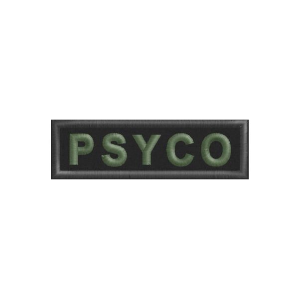 Patch  ESEMPIO Nome di Battaglia Da petto Cod. PSYCO