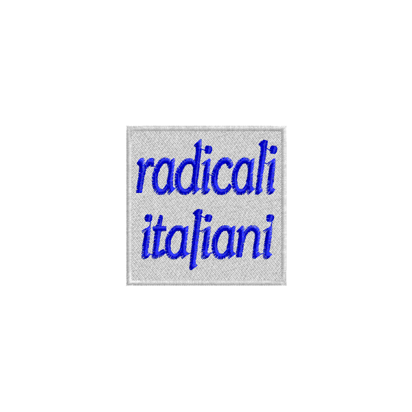 Etichetta ricamata RADICALI ITALIANI