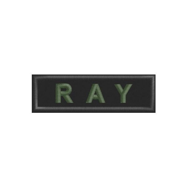 Patch  ESEMPIO Nome di Battaglia Da petto Cod. RAY