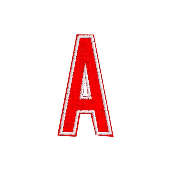 Iniziale ricamata  "A" Tg.+