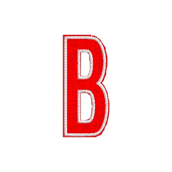 Iniziale ricamata  "B" Tg.+