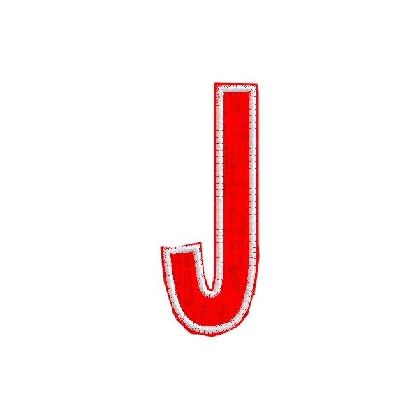 Iniziale ricamata  "J" Tg.+