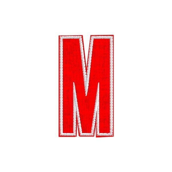 Iniziale ricamata  "M" Tg.+