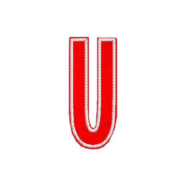 Iniziale ricamata  "U" Tg.+