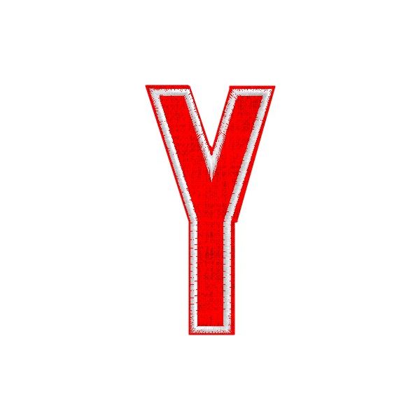 Iniziale ricamata  "Y" Tg.+