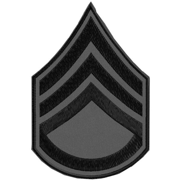 Patch grado sergente maggiore misura cm. 15 x 10