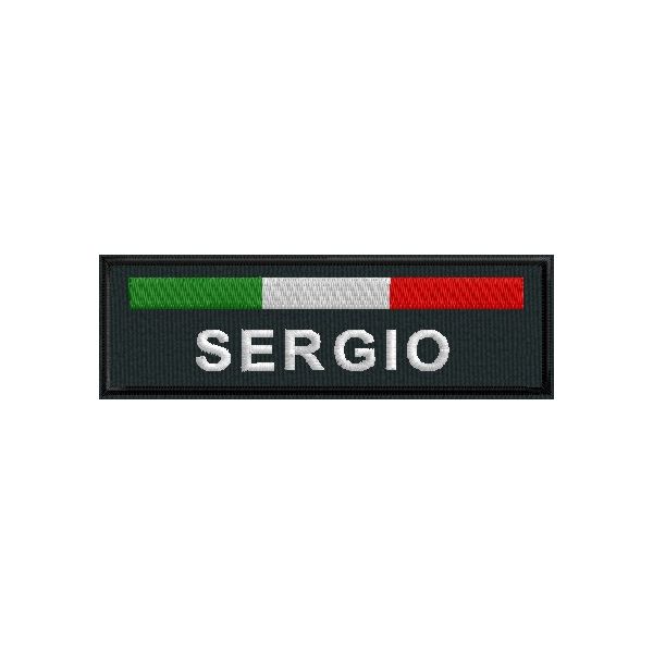 Etichetta (Sergio) personalizzata Cod.20100521