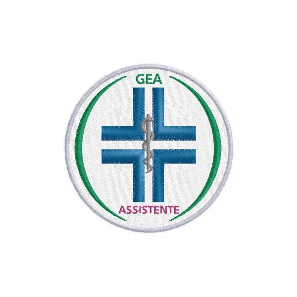 Distintivo ricamato SERVIZIO SANITARIO GEA