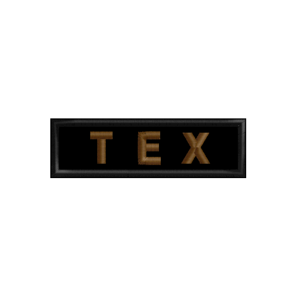 Patch  ESEMPIO Nome di Battaglia Da petto Cod. TEX_01.GIF