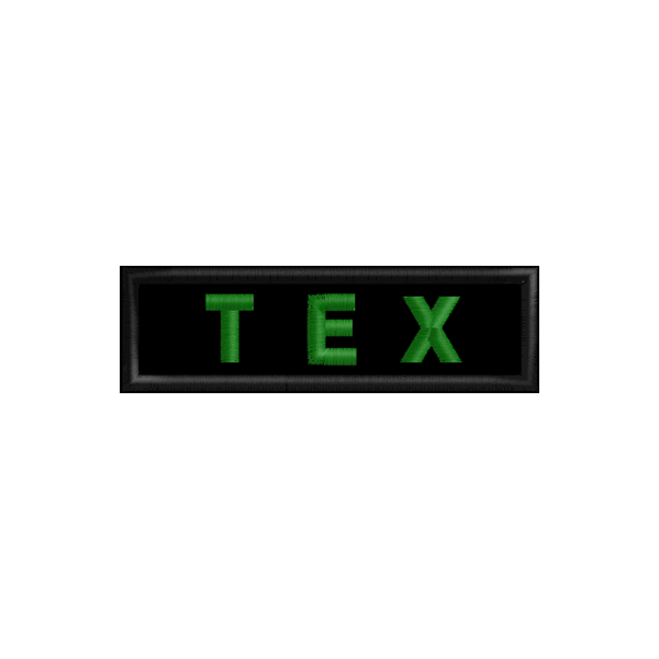 Patch  ESEMPIO Nome di Battaglia Da petto Cod. TEX_02.GIF