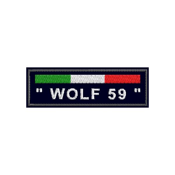 Etichetta (WOLF 59) personalizzata Cod.20100521