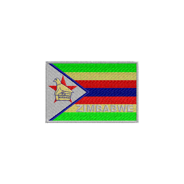 Patch  ricamato stemma Stato ZIMBABWE